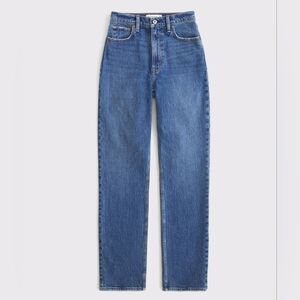 Abercrombie & Fitch 90s Straight Ultra High Rise sz 29 8 XS - extra short inseam